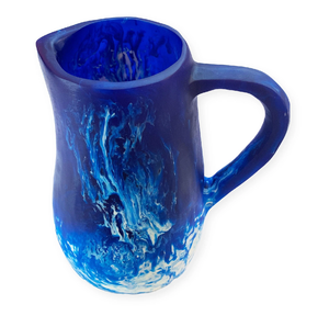 Modern Blue Resin Water Jug With <b>White</b> Marble Handle For Home Use Unique Design For Gifted Crafts In Hot Sale - Product Image 6