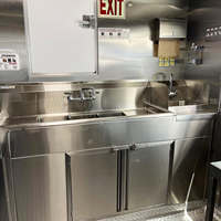 Remorque alimentaire personnalisée à double essieu pour tacos, avec plaque chauffante, friteuse, réfrigérateur et cuisine en acier inoxydable pour la restauration mexicaine