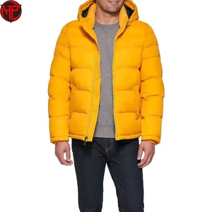 เสื้อแจ็คเก็ตพัฟเฟอร์แบบมีโลโก้ OEM คุณภาพสูง ให้ความอบอุ่นสำหรับผู้ชาย เสื้อแจ็คเก็ตพัฟเฟอร์ฤดูหนาวสำหรับผู้ชาย - Product Image 2