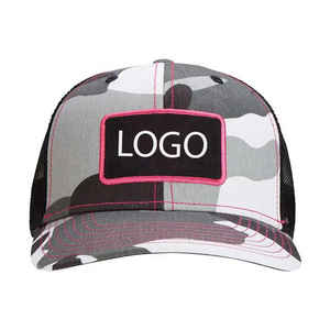 Casquette de baseball personnalisée bicolore en gros, style trucker 6 panneaux, pour activités de plein air, hip-hop et sport, avec nœud en corde et broderie 3D, design de logo classique - Product Image 2
