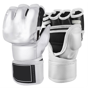 โรงงานขายส่งราคาถูก ถุงมือ MMA คุณภาพสูงสำหรับฝึกซ้อมและแข่งขัน ผลิตจากหนังแท้ รับผลิตตามแบบ OEM - Product Image 5