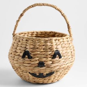 Panier tressé artisanal en jacinthe d'eau pour Halloween et Noël, panier à bonbons pour la fête de la Toussaint, panier cadeau de fêtes, vente en gros - Product Image 3