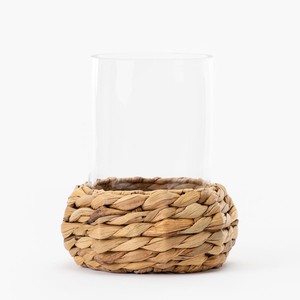 Ensemble élégant de 2 couvercles en verre tressés à la main pour pichets porte-gobelet en jacinthe d'eau - Product Image 4