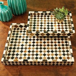 ถาดเสิร์ฟเรซิ่นฝังลายดอกไม้ ทำมือ ทนทาน ใช้ตกแต่งบ้านและโต๊ะอาหาร พร้อมฟังก์ชั่นการใช้งาน - Product Image 2