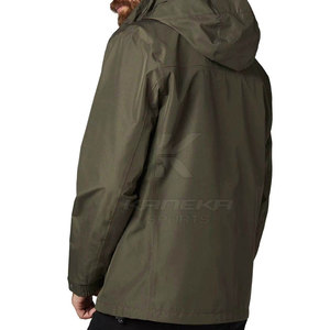 Men <b>Hooded</b> Winter <b>Rain</b> <b>Jacket</b> Lightweight Waterproof Breathable Active Sports Wear Front Logo New Style - Product Image 4