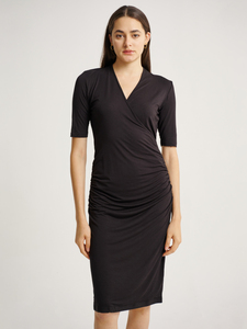 Vestido Largo de Maternidad y Lactancia Bmama, Vestido Maxi Modesto para Lactancia, Vestido Casual Elegante para Embarazo, Fabricante OEM ODM - Product Image 3