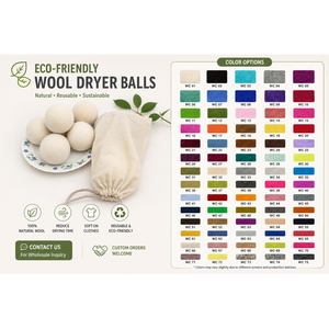 Bolas de Lana Orgánica Premium para Secadora, Ecológicas, Aptas para Lavadora, Embalaje Personalizado Disponible - Product Image 2
