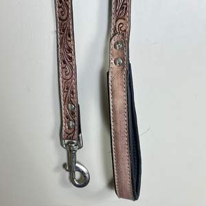 Produit le plus vendu 2025 laisse de chien en cuir usiné à la main accessoires de plein air en cuir véritable de luxe laisses de formation de marche pour chiens - Product Image 5