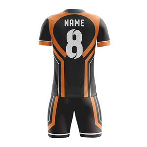 Tenues de football pour hommes durables et respirantes, ensemble maillot et short imprimés pour l'extérieur avec impression par transfert thermique de haute qualité - Product Image 3
