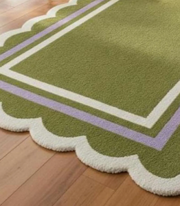 KNOT <b>RUG</b> hand tufted wool high quality green hand made eco friendly irregular shape <b>rug</b> for Living room kids hotels office - Product Image 3