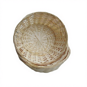 Cesta de Almacenamiento Multifuncional de Madera Tejida de Alta Calidad, Cesta de Regalo Flexible para Uso Diario, Organizador del Hogar para Frutas y Pan - Product Image 2