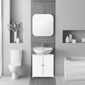 Organizer lavello bagno bianco mobili di stoccaggio - Product Image 1