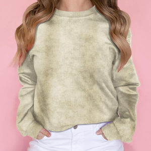 Sweat-shirt pour femme en promotion, coupe oversize, effet délavé, meilleur produit du fabricant, 100% coton, respirant, prix abordable - Product Image 3