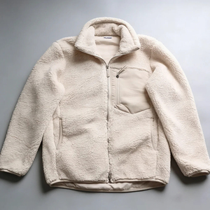 Chaqueta de lana de lujo hecha a mano, corte regular, cortavientos, mezcla de lana, cuello vuelto minimalista, abrigo cálido de invierno, chaqueta de lana al por mayor - Product Image 1