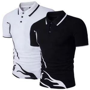 Polo de golf uni en polyester extensible 4 directions pour designers, personnalisable avec logo brodé, idéal pour uniformes et tenues de tennis – Vente en gros - Product Image 1