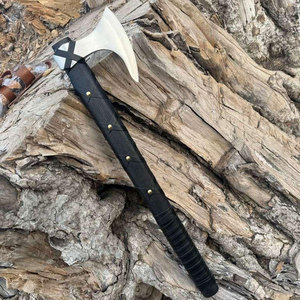 ขวานไวกิ้ง ใบมีดเหล็กกล้าคาร์บอนอุตสาหกรรม ดีไซน์สแกนดิเนเวียนที่ได้รับแรงบันดาลใจจากความเป็นเอกลักษณ์ ผลิตด้วยไม้ สำหรับใช้งานกลางแจ้ง สะสมหรือตั้งโชว์ - Product Image 2