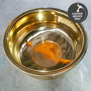 Recubrimiento de Oro de Titanio PVD para Tazones de Acero Inoxidable, Servicio de Acabado Decorativo en Oro Personalizado, Tratamiento de Superficie Resistente al Desgaste - Product Image 1