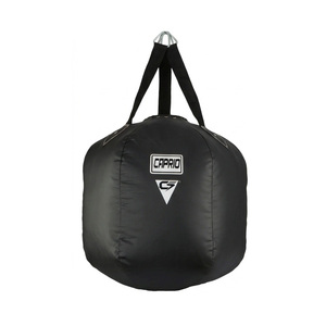 Sac de frappe sur pied Caprio Custom Black Angle Upper en cuir synthétique robuste avec fermeture auto-agrippante pour le karaté, la boxe et le MMA - Product Image 3