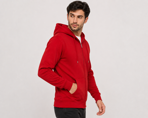 Sweat à capuche zippé pour homme, confortable, en tissu doux au toucher et au design pratique, idéal pour les tenues décontractées et les activités de plein air. - Product Image 4