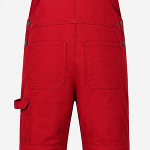 Salopette de travail industrielle en sergé de coton pour hommes, durable, multi-poches, genoux renforcés, porte-marteau, logo personnalisé - Product Image 5