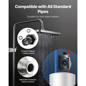 Nước nóng tuần hoàn bơm hẹn giờ 10 GPM ngay lập tức tuần hoàn bơm Kit 0.13 HP AC Máy nước nóng điện ngay lập tức máy nước nóng - Product Image 6