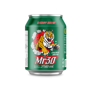 Bebida Energética Mr30 Green Can Sabor Original, Paquete de 24 Latas de 250ml, Bebida Energética con Taurina de A&B Vietnam OEM ODM, Muestras Gratis - Product Image 2