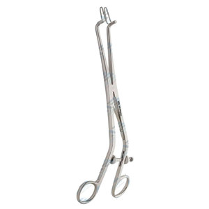 240 Mm Kogan Endocervical Speculum Offset Ring Handles Fenestrated Jaws Gynecological Instruments Grasp Tissues - Product Image 1