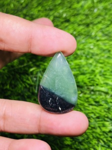 Piedra Preciosa de Serpentina Verde Natural Rara, Precio al por Mayor, FAIJAN GEMS, Forma de Pera, Verde, 100% Natural, Piedra de Primera Calidad - Product Image 2