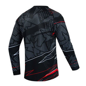 Jersey de Carreras Sublimado Personalizado, Transpirable, Tallas Grandes, Ropa Deportiva MTB, para Motocross, Carreras de Motos y Autos - Product Image 3