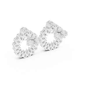 Boucles d'oreilles de luxe en or blanc 14 carats avec diamants de laboratoire ovales et en forme de poire, certifiées GRA, pour soirée, mariage, bijoux pour femmes - Product Image 2