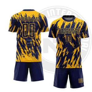 Conjunto de Uniforme de Fútbol Profesional, Camiseta Deportiva Transpirable y Pantalones Cortos para Entrenamiento y Partidos - Product Image 5