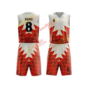 ชุดบาสเก็ตบอลระบายอากาศพิมพ์ซับลิเมชันแบบเต็มตัวผ้าโพลีเอสเตอร์100% - Product Image 4