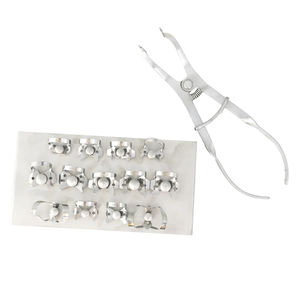 Kit dentaire manuel de qualité supérieure en acier inoxydable, instruments chirurgicaux incluant un kit de barrage dentaire, un cadre, des pinces, des crochets, un perforateur, certifié CE - Product Image 6