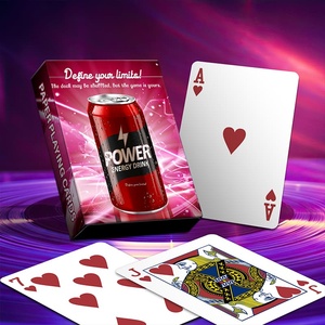 280gsm Blue Core Paper Custom Paper <b>Playing</b> <b>Cards</b> in Tuck Box - Product Image 2