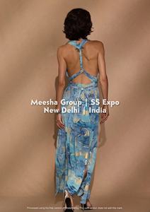 Robe longue dos nu à bretelles croisées pour femme, avec nœud à nouer dans le dos, imprimé floral, col licou, robe longue fluide, assortiment varié - Product Image 2