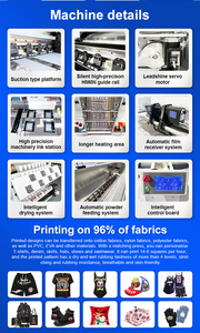 Audley 4 i3200 A1 dtf Roll-to-Roll máy truyền nhiệt 600mm Shaker máy sấy tự động A1 Trắng T-Shirt kỹ thuật số sắc tố - Product Image 4