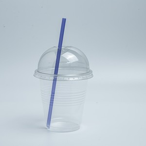Gobelets en plastique PET à paroi simple, écologiques, personnalisables avec logo, avec couvercles plats ou bombés, pour café, thé et jus – Vente chaude - Product Image 2