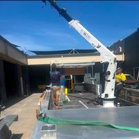 Melhor Preço: Nova Grua Marítima Flutuante Hidráulica para Barcos, Capacidade de Elevação de 3-20 Toneladas, Grua Naval à Venda