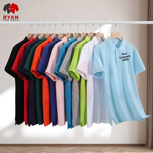 เสื้อโปโลดีไซน์เฉพาะของ Ryan Pro Gear สำหรับผู้ชายสไตล์สวมหัวพร้อมแผ่นป้ายโลโก้ปรับแต่งได้ - Product Image 4
