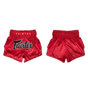 Pantalones Cortos de Muay Thai Fairtex Inferno Personalizados Modelo BS1946 con Corte Ajustado, Diseño Rojo y Aberturas Laterales Altas Fairtex - Product Image 6