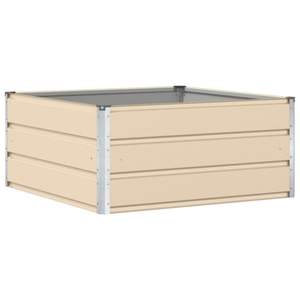 Macetero de Acero Color Marfil de 39.37 x 39.37 x 17.72 Pulgadas para Macetas y Jardineras - Product Image 2