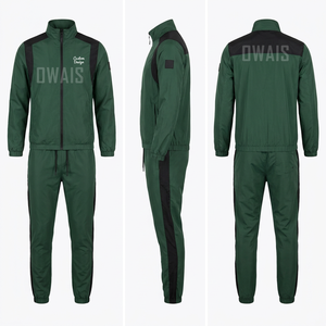 <b>Men</b> Blue <b>White</b> Color Blocking Tracksuit Set Hooded Zipper Full Sleeve Jogger <b>Pants</b> Breathable Sportswear Autumn Casual Wear - Product Image 4