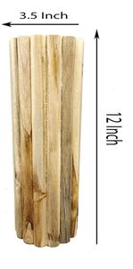 Florero Cilíndrico de Bambú Ecológico, Tallado a Mano, Decorativo para Mesa, para Sala de Estar Moderna, Regalo de Boda - Product Image 3