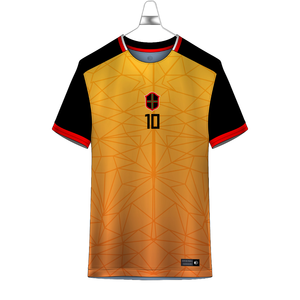 Maillots de foot personnalisés pour garçons, design sur mesure, logo personnalisé, 100% polyester, impression par sublimation, séchage rapide - Product Image 1