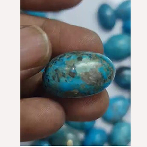53 pièces de turquoise naturelle ovale de 18 mm à 36 mm, cabochons de 1700 carats, lot Iroc Sales, turquoise véritable pour la création de bijoux - Product Image 2