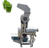 Cold Press Slow Commercial Fruit Juice Screw Extractor Machine with Motor High Efficiency Stainless Steel 1.5KW