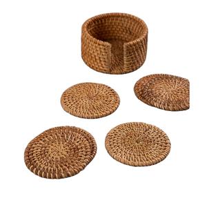 Coasters Dining Table Mat Heat Resistant Insulated Heat Woven <b>Placemats</b> Rattan Coaster Eco Friendly Handmade - Product Image 1