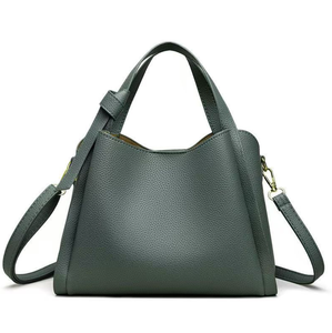 Textured PU Bucket Bag Women's Shoulder <b>Handbag</b> Zipper Crossbody Purse <b>Medium</b> Capacity for Daily Travel - Product Image 5