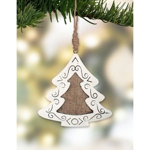 Luxury Wooden Hanging Tree Ornament Handmade Craft For Elegant Tree Decoration And Premium Gift Presentation - Product Image 4
