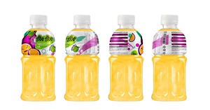 Bebida de jugo de frutas mixtas ABO ABO con nata de coco, 320 ml, bebida embotellada, bebidas frutales personalizadas con gelatina - Product Image 2